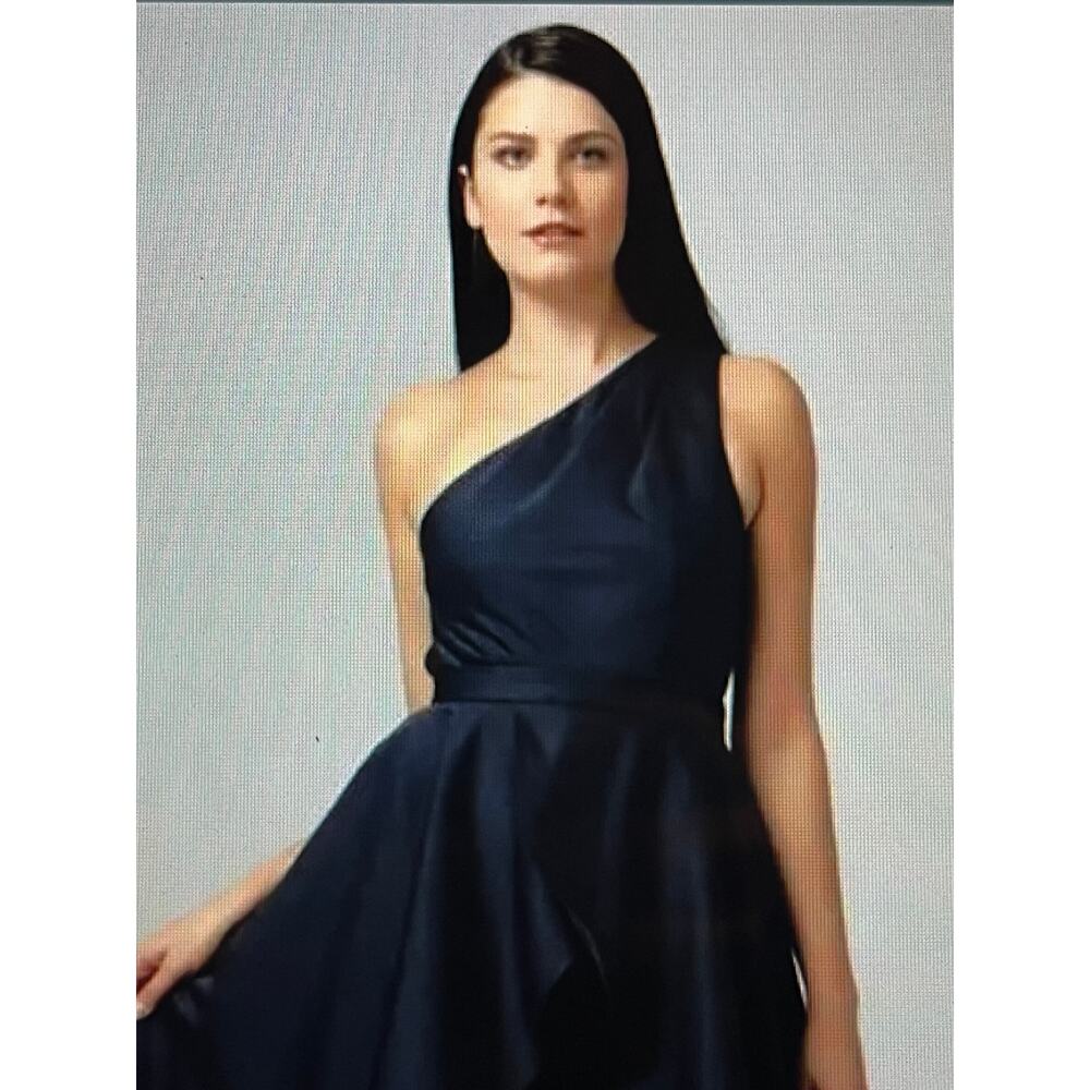 Jay Godfrey “The Orlando” 2in1 Convertible Pantsuit in Blue with Step in Skirt